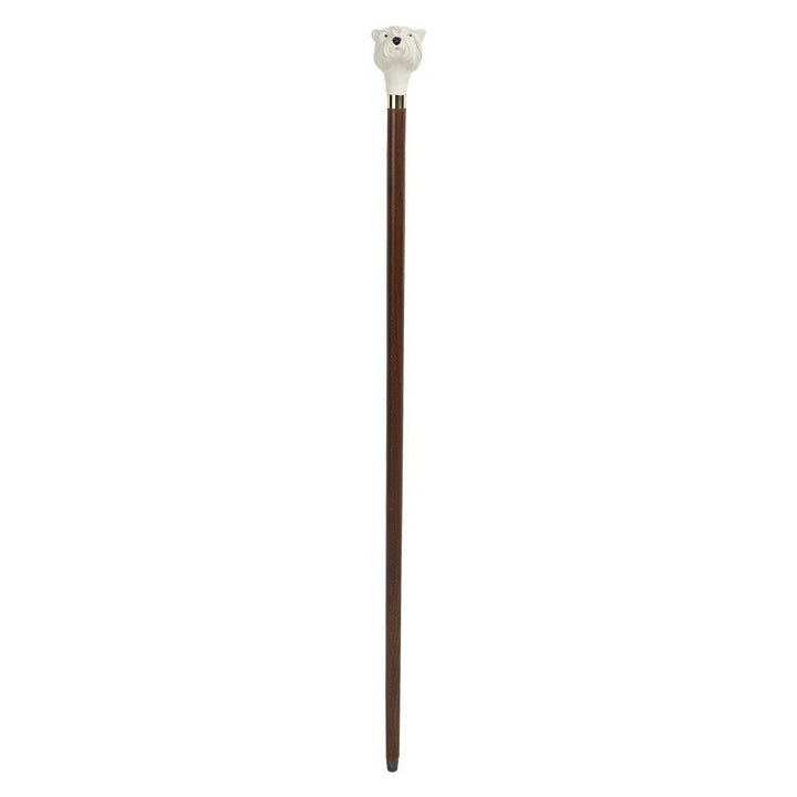 Unik Spadserestok i Brun Ahorn med Westie Knop - Spaderestok fra Charles Buyers & Co Ltd hos The Prince Webshop