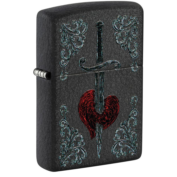 Zippo 60006605 Heart Dagger Tattoo Design - Zippo Lighter fra Zippo hos The Prince Webshop