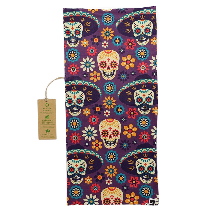 Mexican Skull Bandana - Multifunktions Tørklæde - Halstørklæde fra Scarf Designers Berlin hos The Prince Webshop