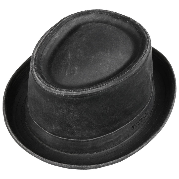 Stetson Porkpie CO/PES Deep Black - Pork Pie fra Stetson hos The Prince Webshop