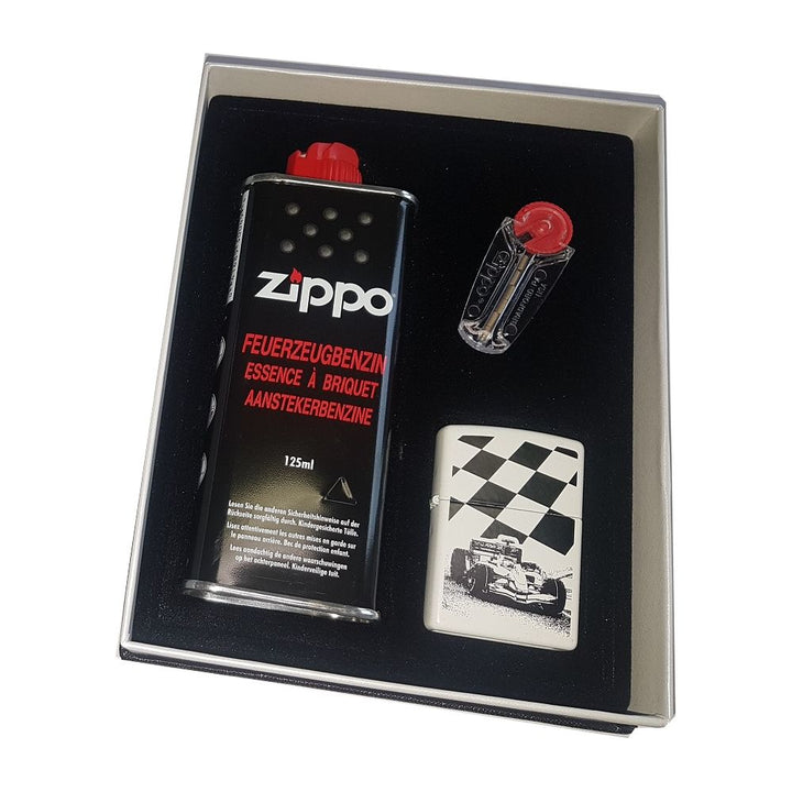 Original Zippo Race Car Lighter i Gaveæske - Zippo Lighter fra Zippo hos The Prince Webshop