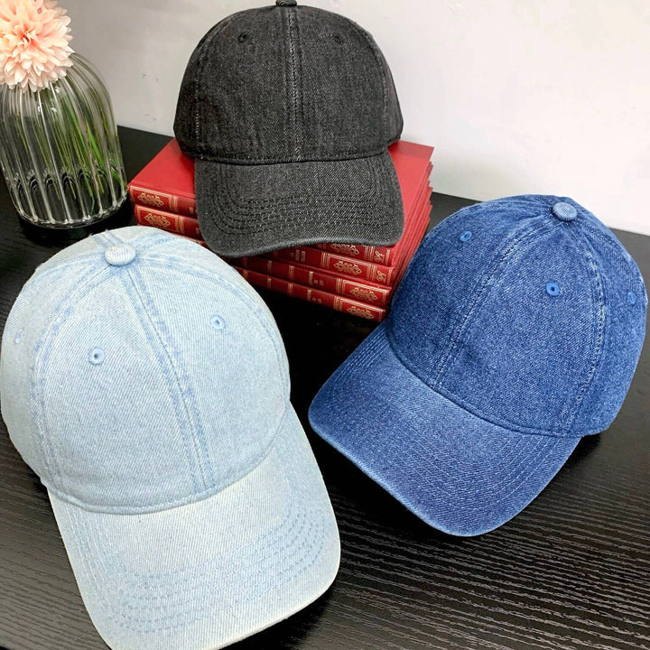 Justerbar Denim Kasket i 3 Farver