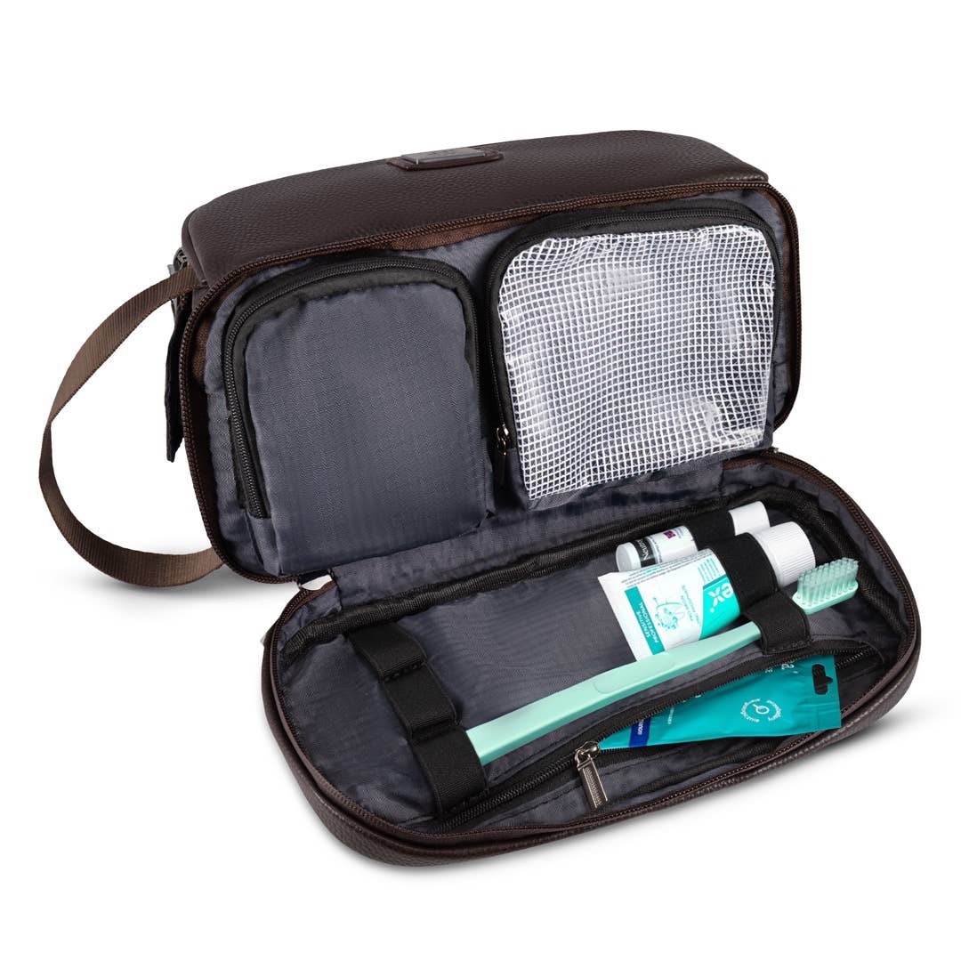 Stor rejsetaske til toiletartikler med magnetlås - 2 farver