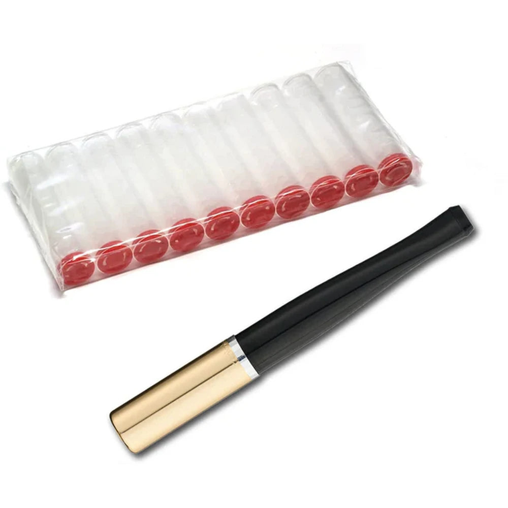 Lucille Automatic Black/Gold Diamond Cigaret Holder - Cigaret Holder fra Denicotea hos The Prince Webshop