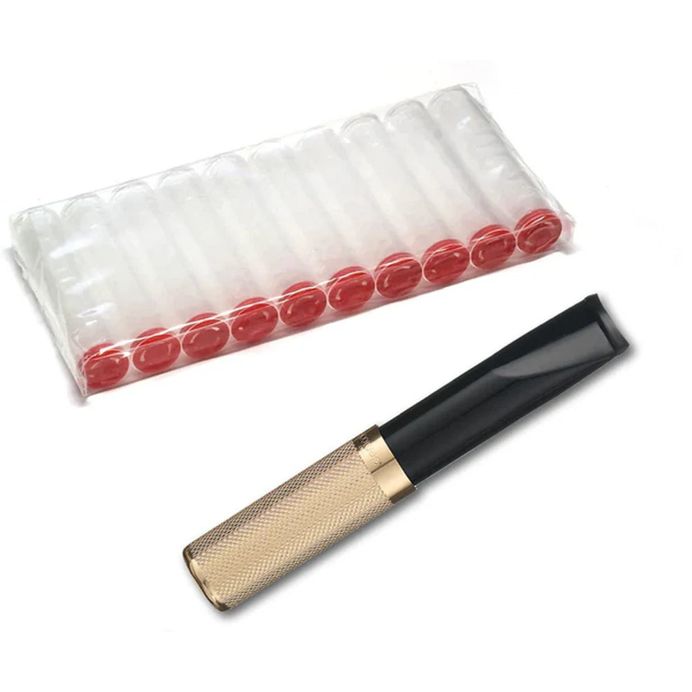 Flair Kort Automatic Cigaret Holder - Sort/Guld - Cigaret Holder fra Denicotea hos The Prince Webshop