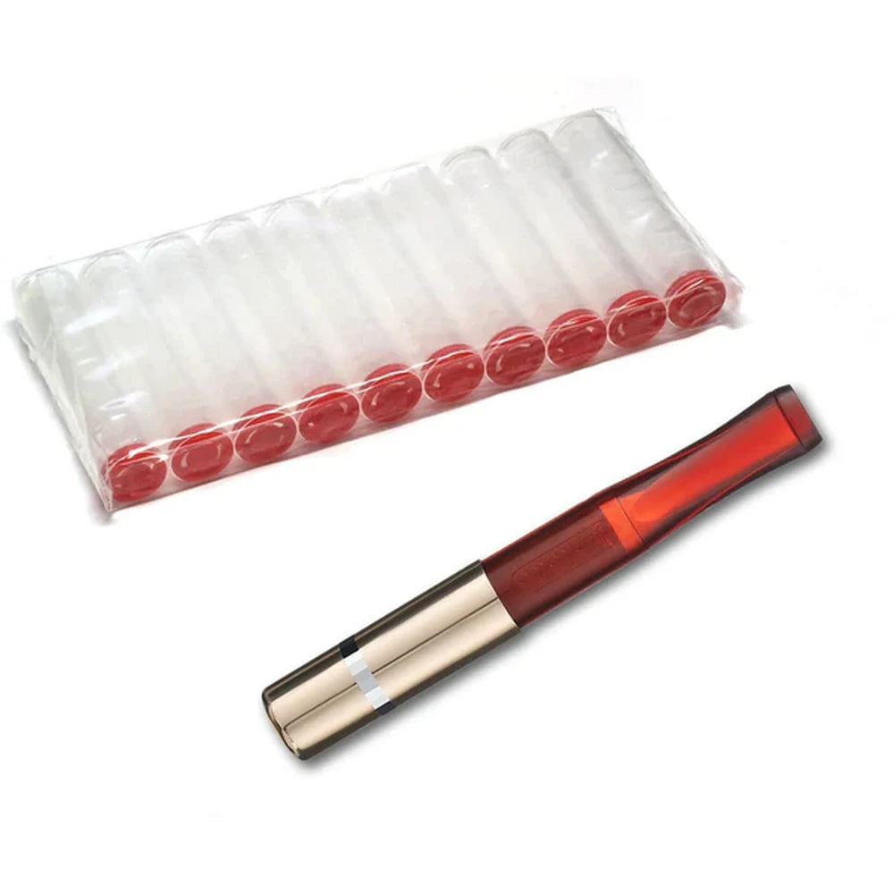 Vincent Kort Automatic Cigaret Holder - Rav/Guld - Cigaret Holder fra Denicotea hos The Prince Webshop