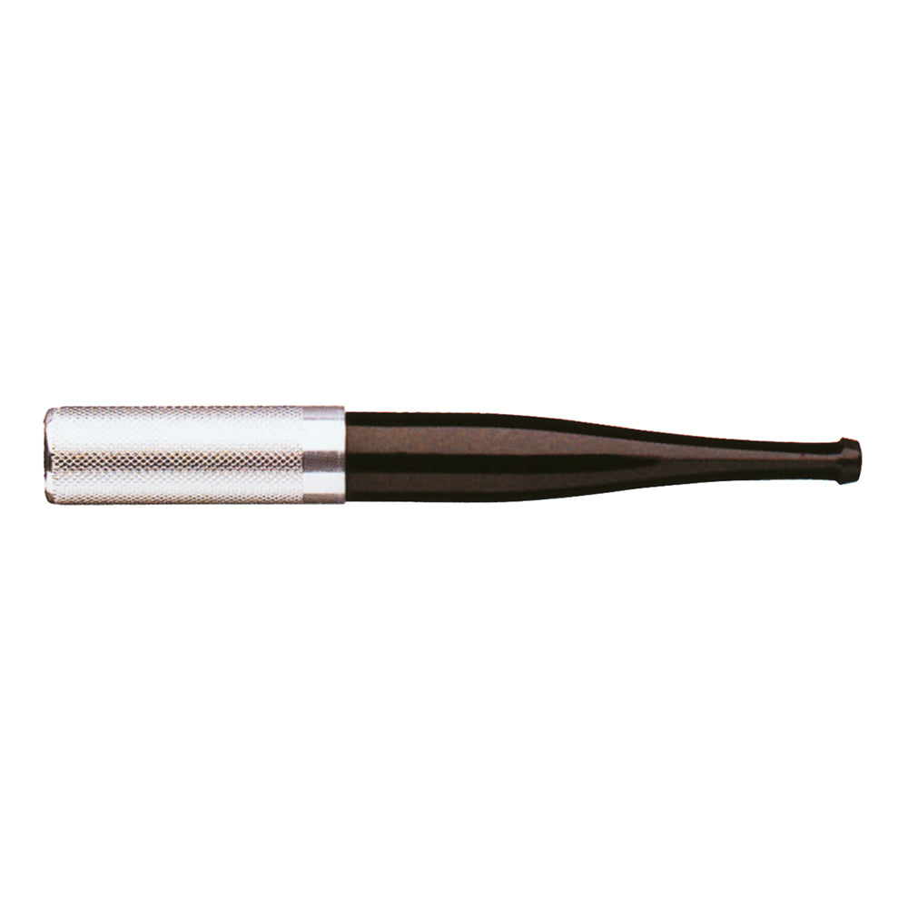 Flair Automatic Guillochiert Cigaret Holder - Sort/Sølv - Cigaret Holder fra Denicotea hos The Prince Webshop