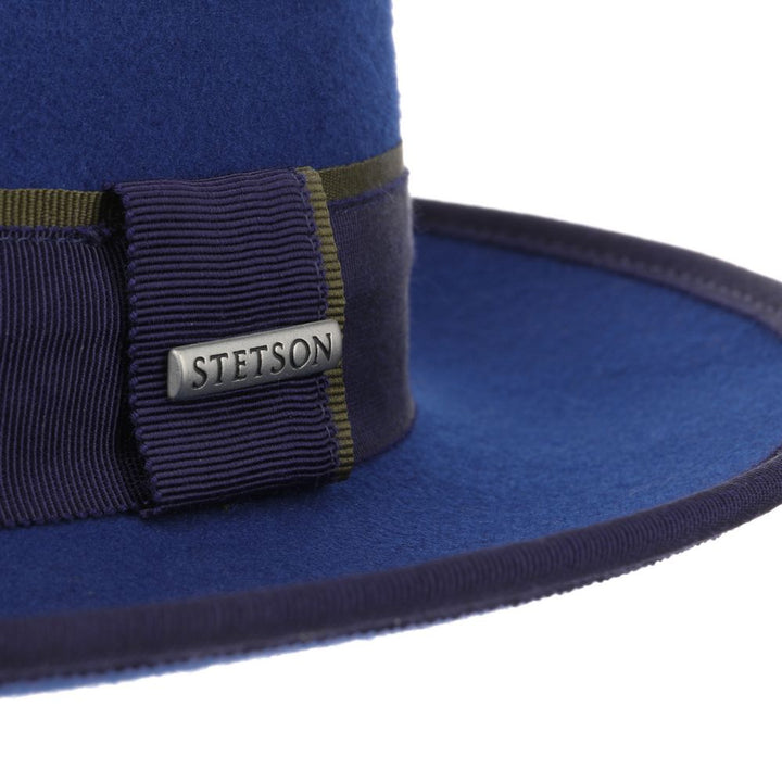 Stetson Woolfelt Fedora Hat - Royal Blue - Fedora Hat fra Stetson hos The Prince Webshop