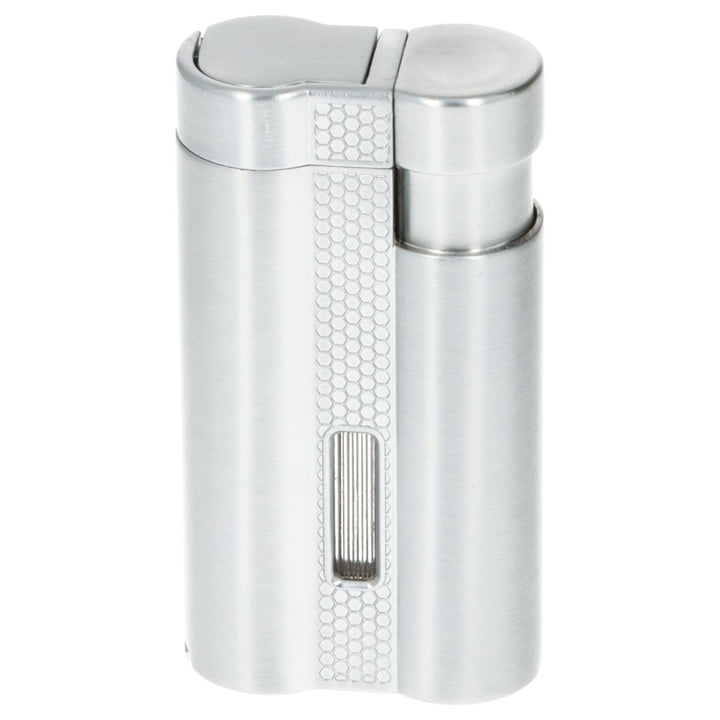 Winjet Carlton 3XJet Cigar Lighter Sølv med Borer - Lighter fra Winjet hos The Prince Webshop