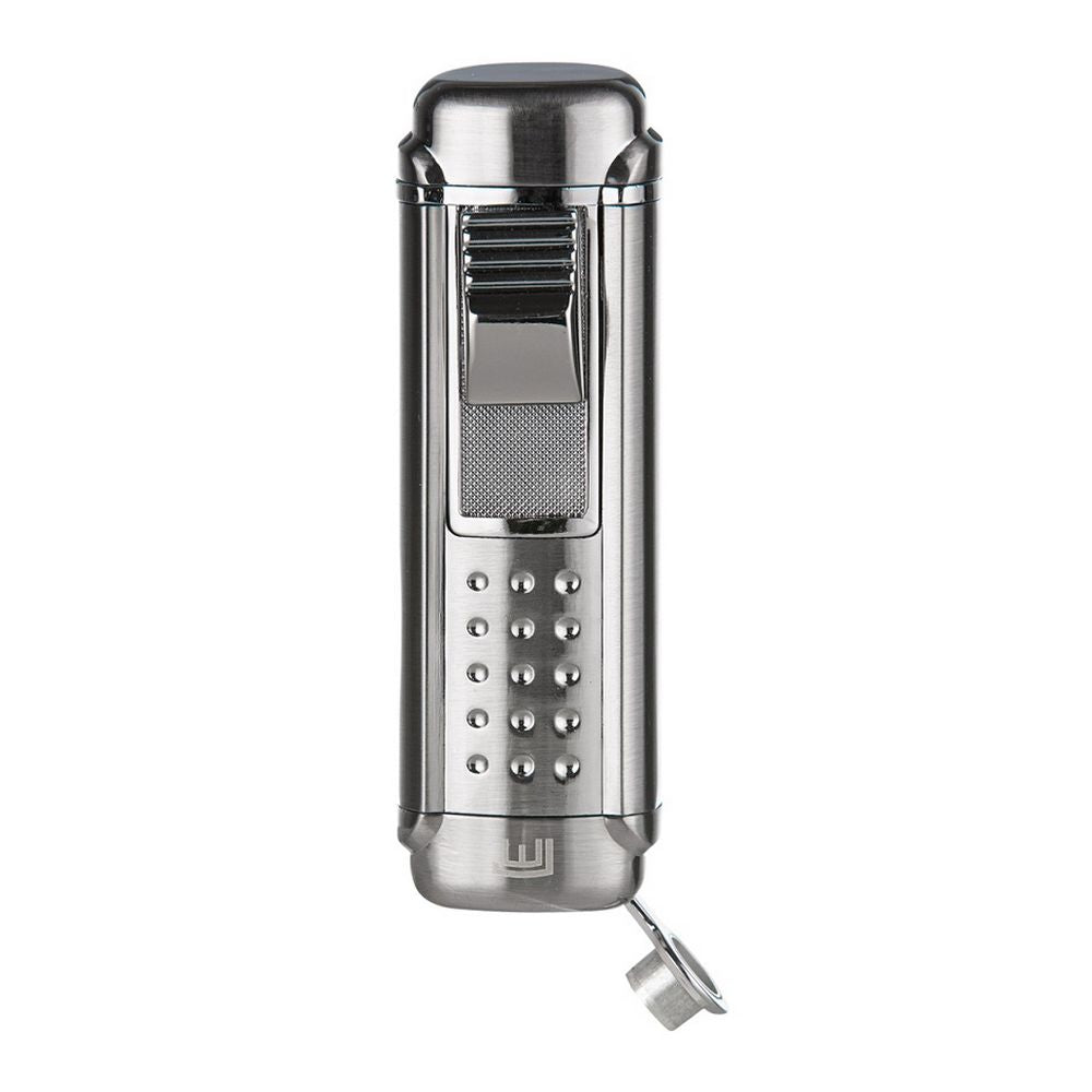 Winjet Cigar Lighter 4 x Jet Chrom Satin m/Puncher - Lighter fra Winjet hos The Prince Webshop