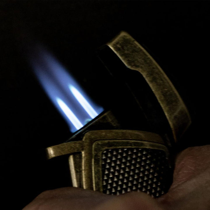 Cigar Lighter PASSATORE "Bogota Antik" med 2 Jet Flammer - Lighter fra Passatore hos The Prince Webshop