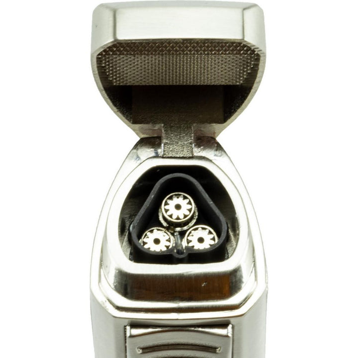 Cigar Lighter PASSATORE "Tobago" 3 Jet Flammer - GM Satin - Lighter fra Passatore hos The Prince Webshop