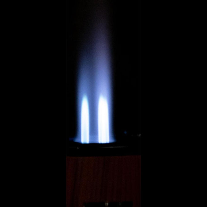 SKY 3-flame Jet Cigar Lighter Wood med Puncher - Lighter fra SKY hos The Prince Webshop