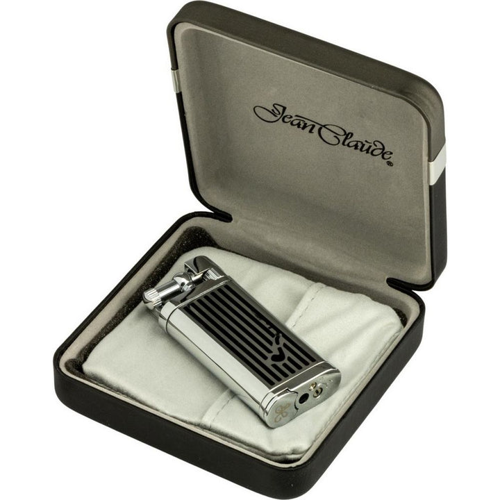 JEAN CLAUDE flint pibe lighter "Oldie" - sorte striber - Lighter fra Jean Claude hos The Prince Webshop