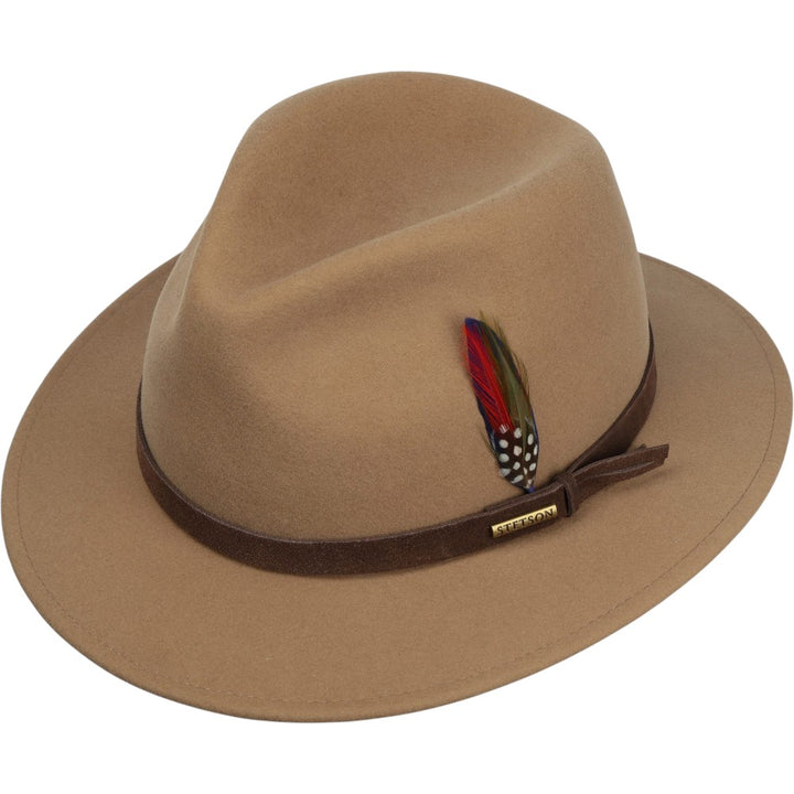 Stetson Traveller Softfelt Hat - Light Almond
