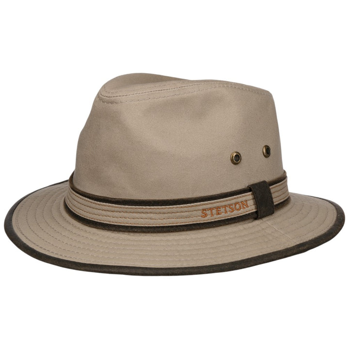 Stetson Ava Cotton Traveller Sommerhat - Beige - Traveller Hat fra Stetson hos The Prince Webshop