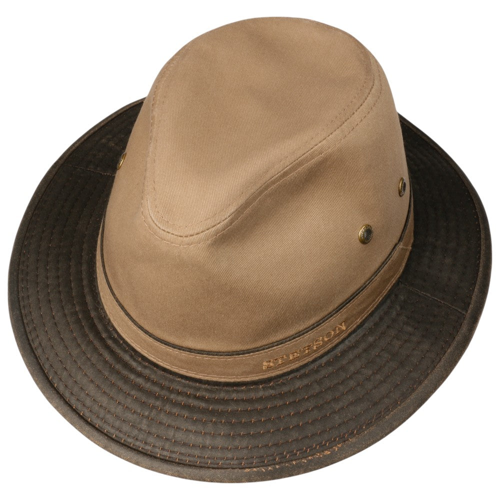 Stetson Ava Cotton Traveller Sommerhat - Brown / Brass - Traveller Hat fra Stetson hos The Prince Webshop
