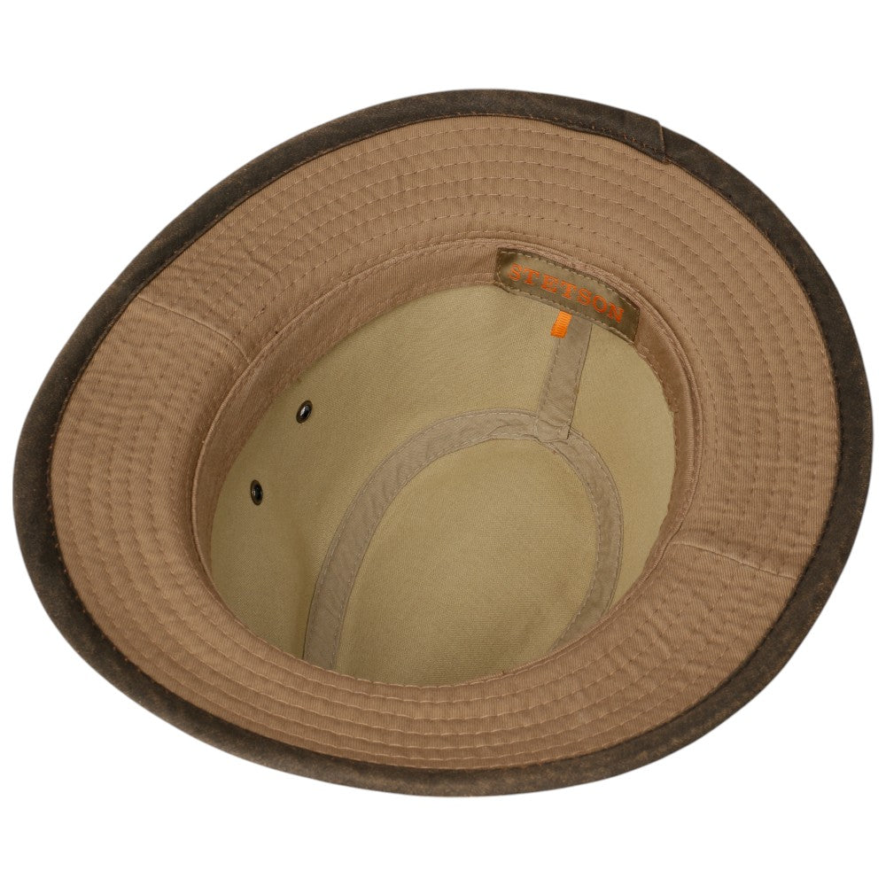 Stetson Ava Cotton Traveller Sommerhat - Brown / Brass - Traveller Hat fra Stetson hos The Prince Webshop