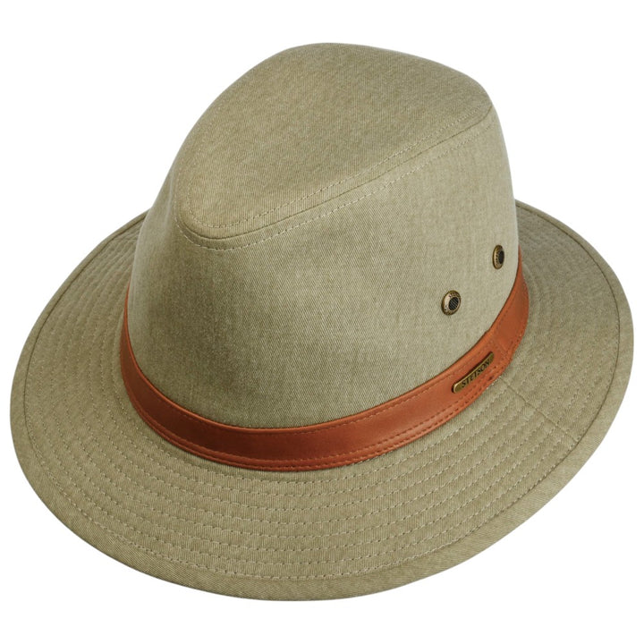Stetson Ava Cotton Traveller Sommerhat - Oliven - Traveller Hat fra Stetson hos The Prince Webshop