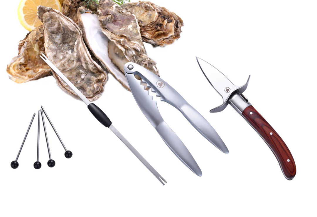 Laguiole seafood værktøj til østers og hummer - 7 dele - Gave Ide fra Laguiole hos The Prince Webshop