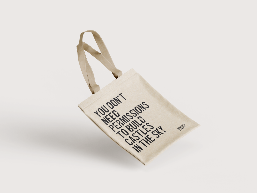 Banksy's Graffiti Mini Tote Bag - You Don't Need... - Tasker fra URBAN.ITY hos The Prince Webshop