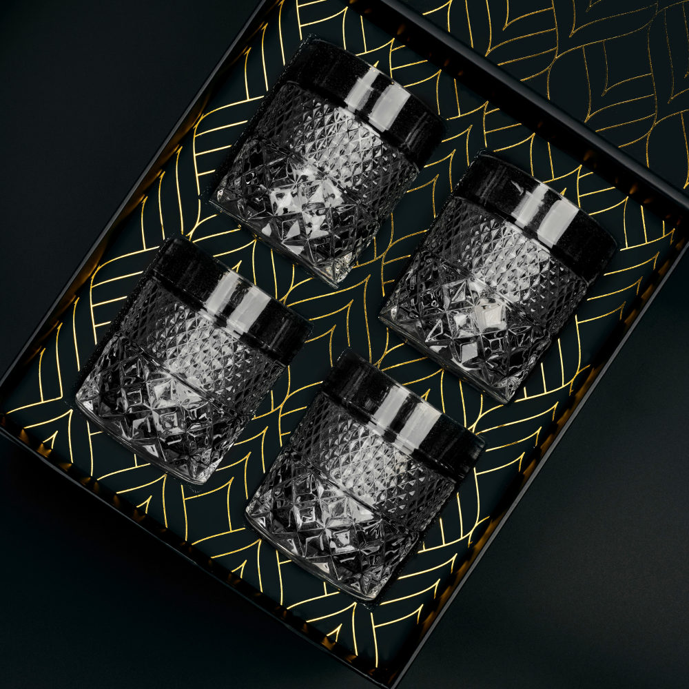 ROCKS - The Privilege Collection - Admiral Whiskey Glasses Gift Set - Whiskey Glas fra R.O.C.K.S hos The Prince Webshop