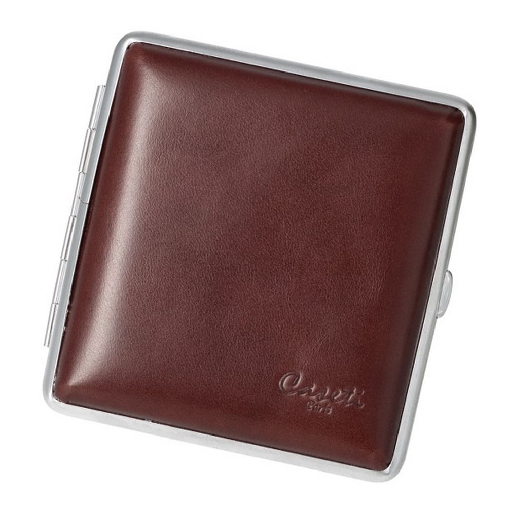 CASETI Cigaret Etui til 20 King Size - Mørkebrunt Læder - Cigaret Etui fra Caseti hos The Prince Webshop