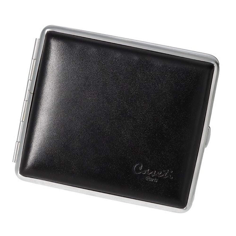CASETI Cigaret Etui til 18 King Size - Sort Læder - Cigaret Etui fra Caseti hos The Prince Webshop