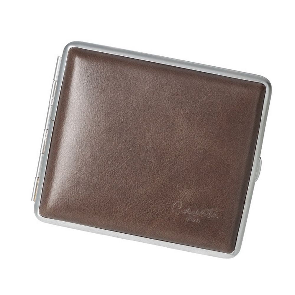 CASETI Cigaret Etui til 18 King Size - Brunt Læder - Cigaret Etui fra Caseti hos The Prince Webshop