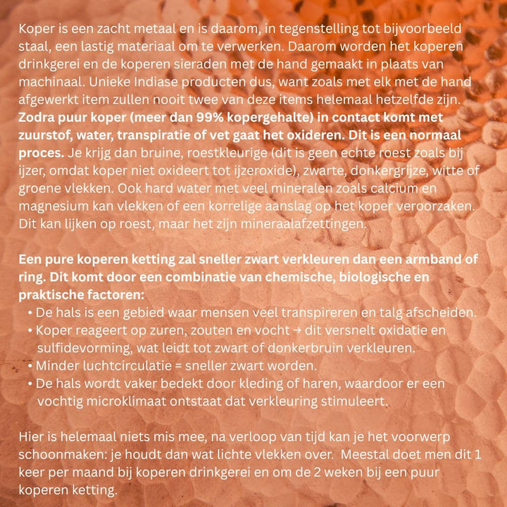 Kaulakoru kuparilinkeillä -d