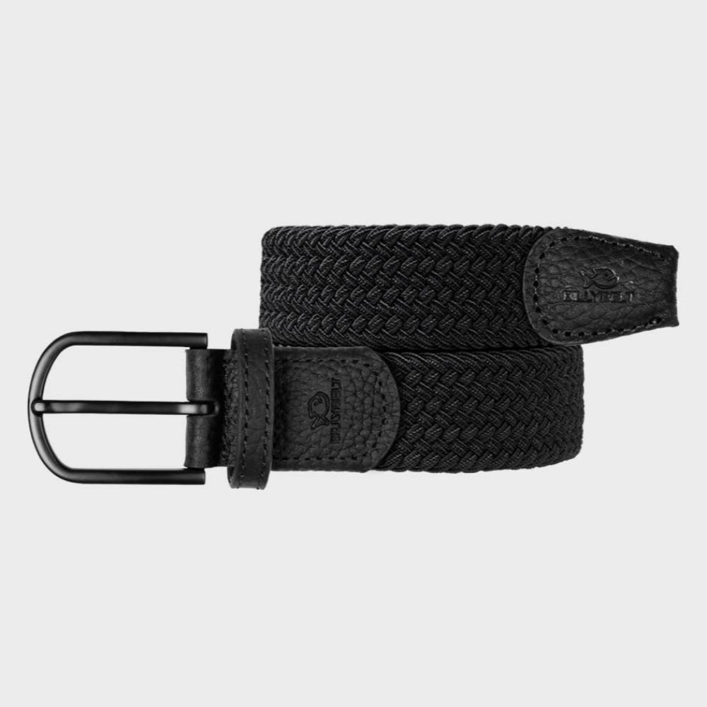 BILLYBELT All Black Woven Elastic Belt - Elastisk Komfort Bælte - Bælte fra BILLYBELT hos The Prince Webshop
