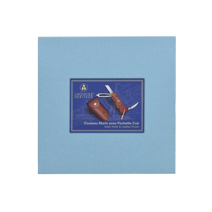 LAGUIOLE HERITAGE Sejler Foldekniv med Brunt Læderetui - Lommekniv fra LAGUIOLE HERITAGE hos The Prince Webshop