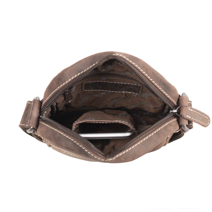 Arrigo Shoulder & Crossbody Bag - Buffalo Leather - Cognac - Taske fra Arrigo hos The Prince Webshop