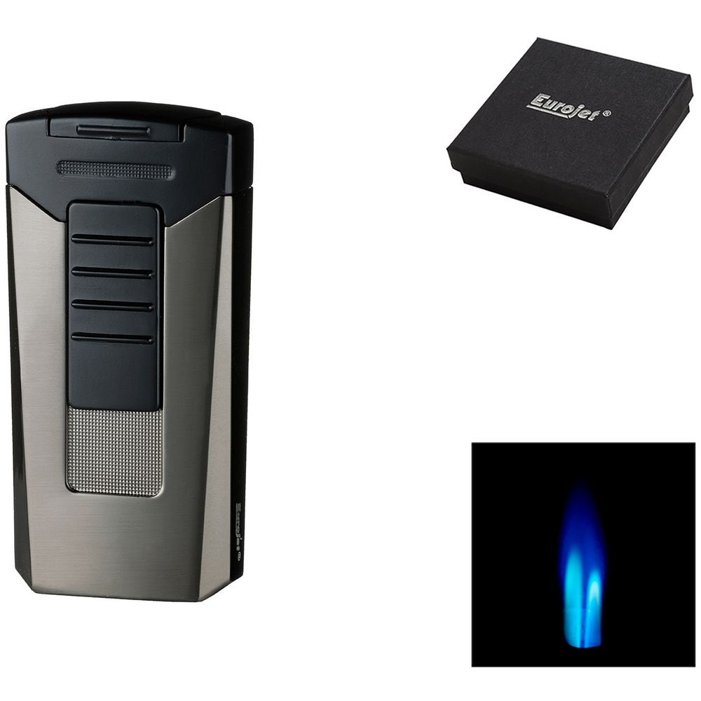 Eurojet 2XJet Race Turbo Cigaret Lighter - Antracit - Lighter fra Eurojet hos The Prince Webshop