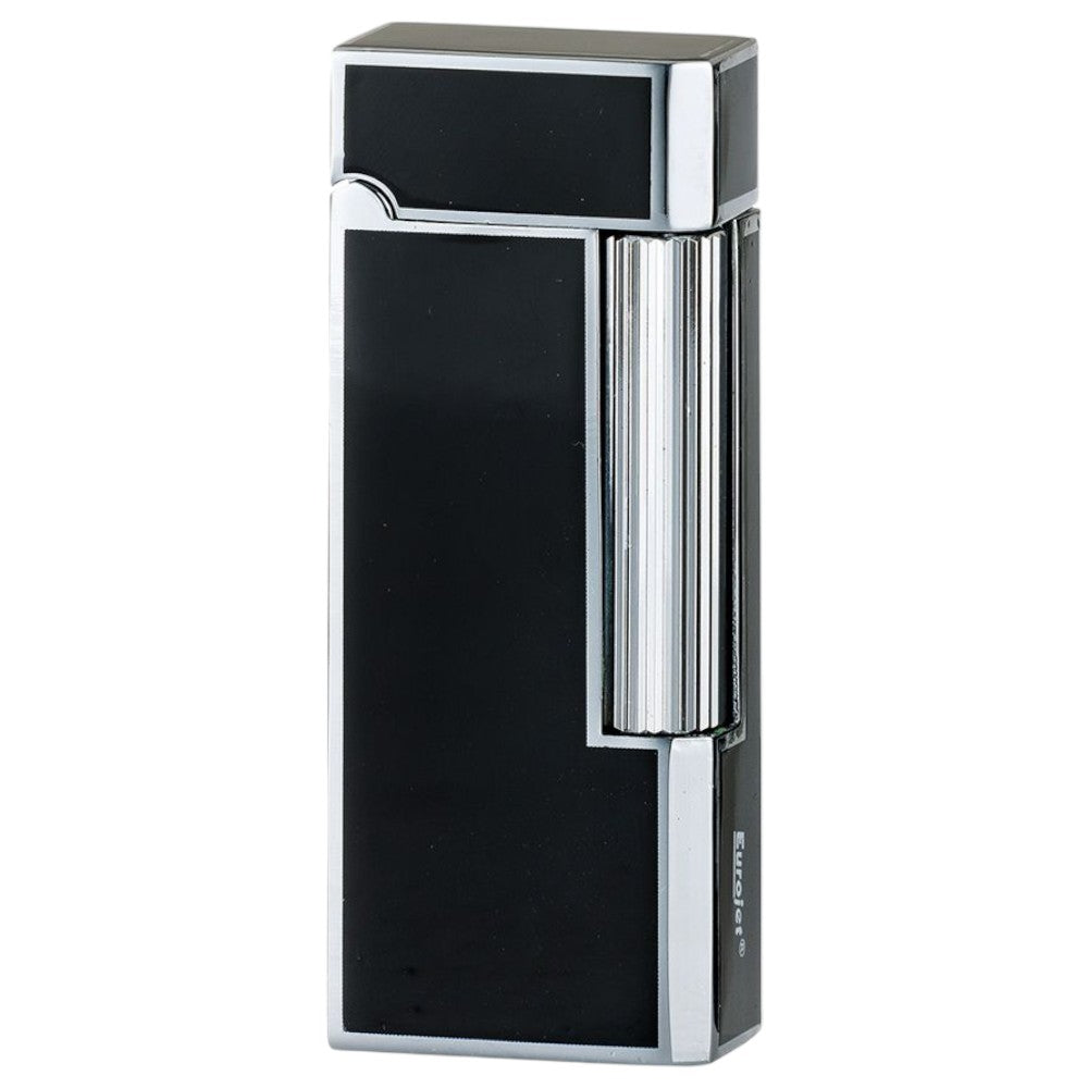 Eurojet Bella Classic Gaslighter med Sten - Sort Sølv - Lighter fra Eurojet hos The Prince Webshop