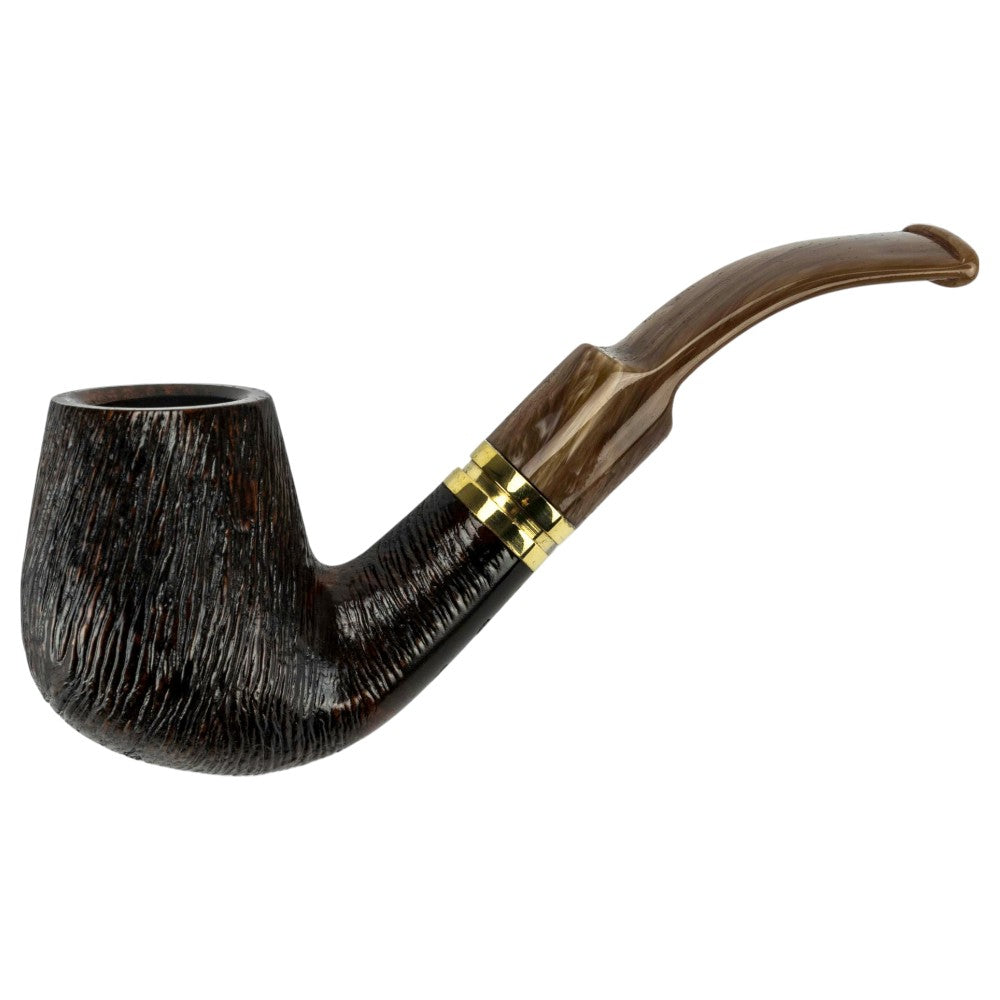 Cesare Barontini "Terenzi" Børstet Bøjet Pibe - Elegant Luksus - Pibe fra Cesare Barontini hos The Prince Webshop