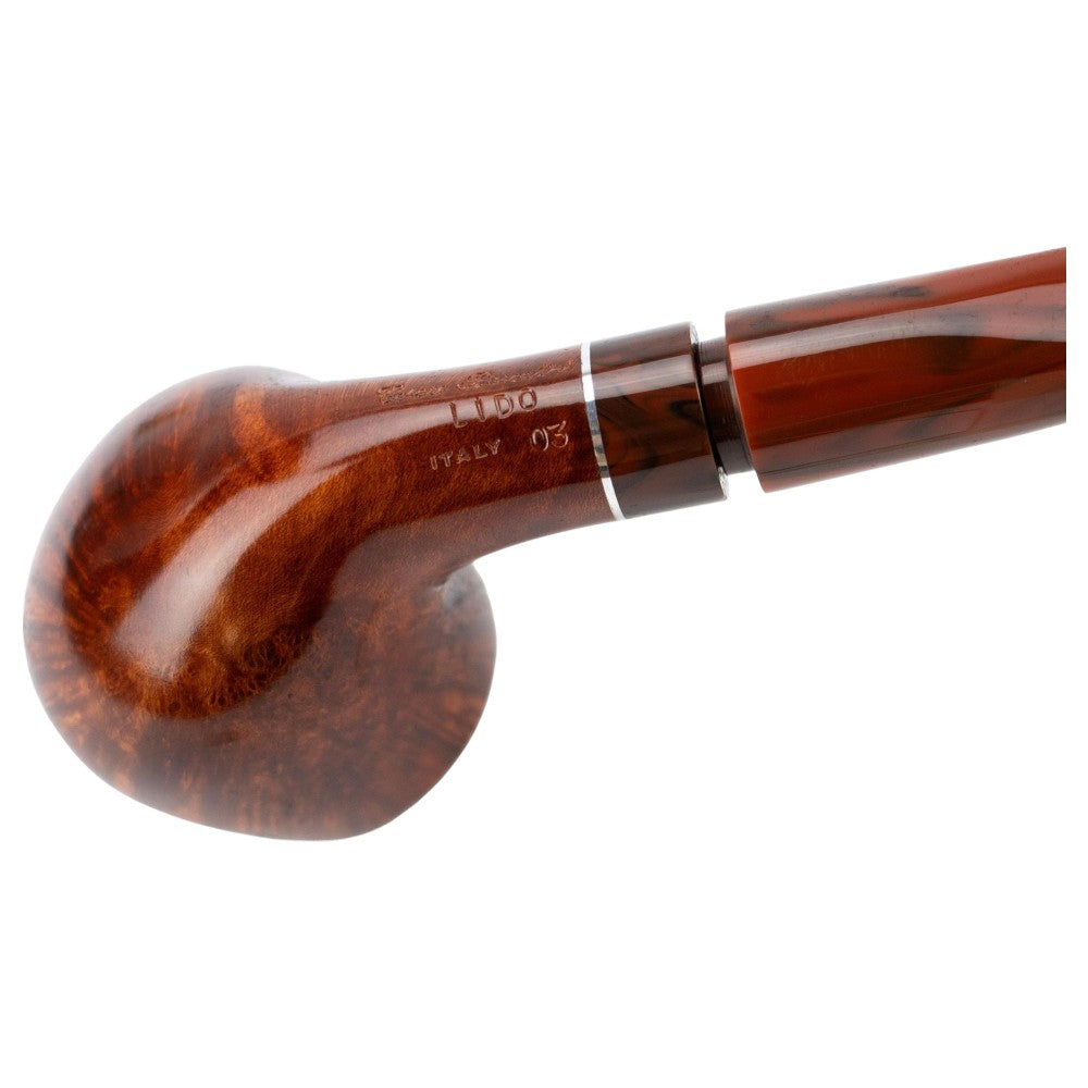 Cesare Barontini "Lido" Glat Halvbøjet Pibe - Elegant Luxus
