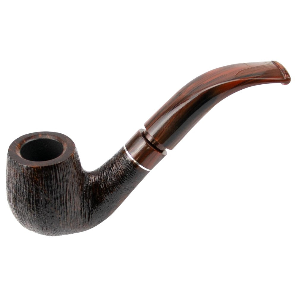 Cesare Barontini "Lido" Børstet Fuldbøjet Pibe - Elegant Luxus