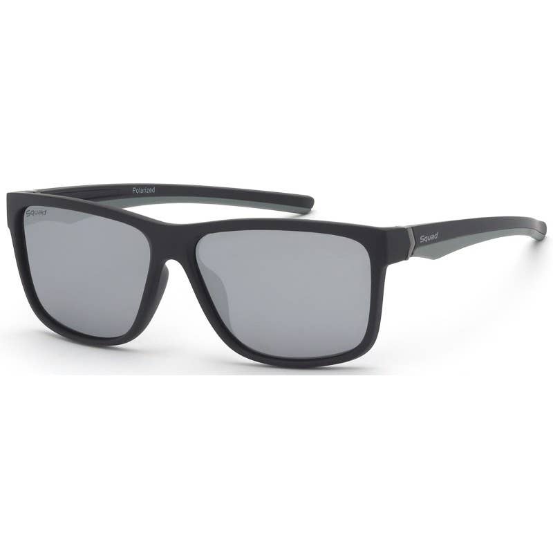 Squad Men's Full Frame UV400 Polarized Sunglasses - Black - Solbriller fra Squad Eyewear hos The Prince Webshop