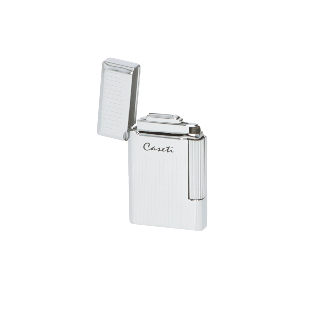 CASETI Paris Flint Lighter - Chrome Lines