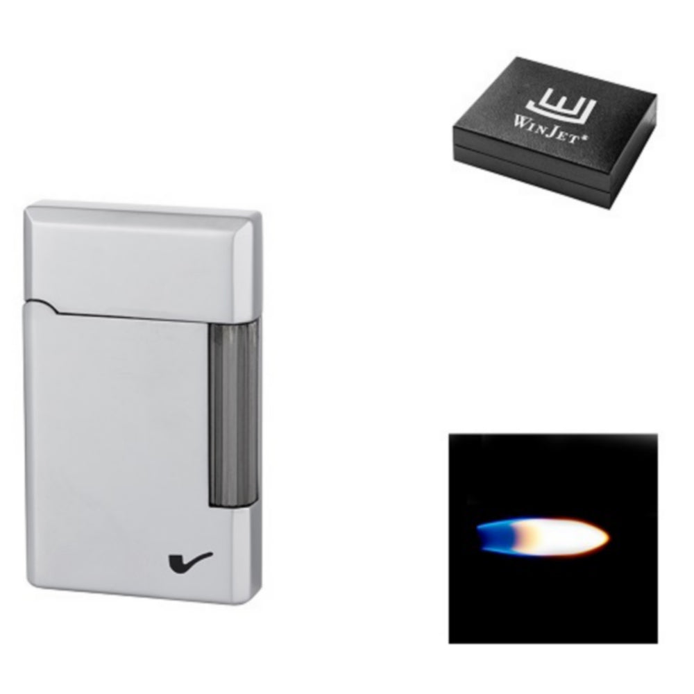 Winjet Premium Flint Pibe Lighter Sølv Satin - Lighter fra Winjet hos The Prince Webshop