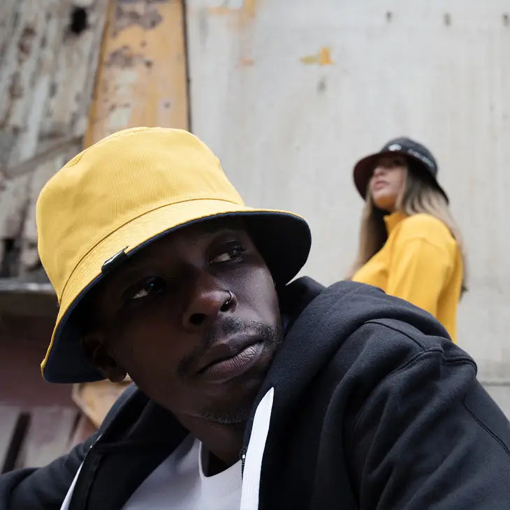 Chillouts - Warden Hat - Blue/Yellow - Bucket Hat fra Chillouts hos The Prince Webshop