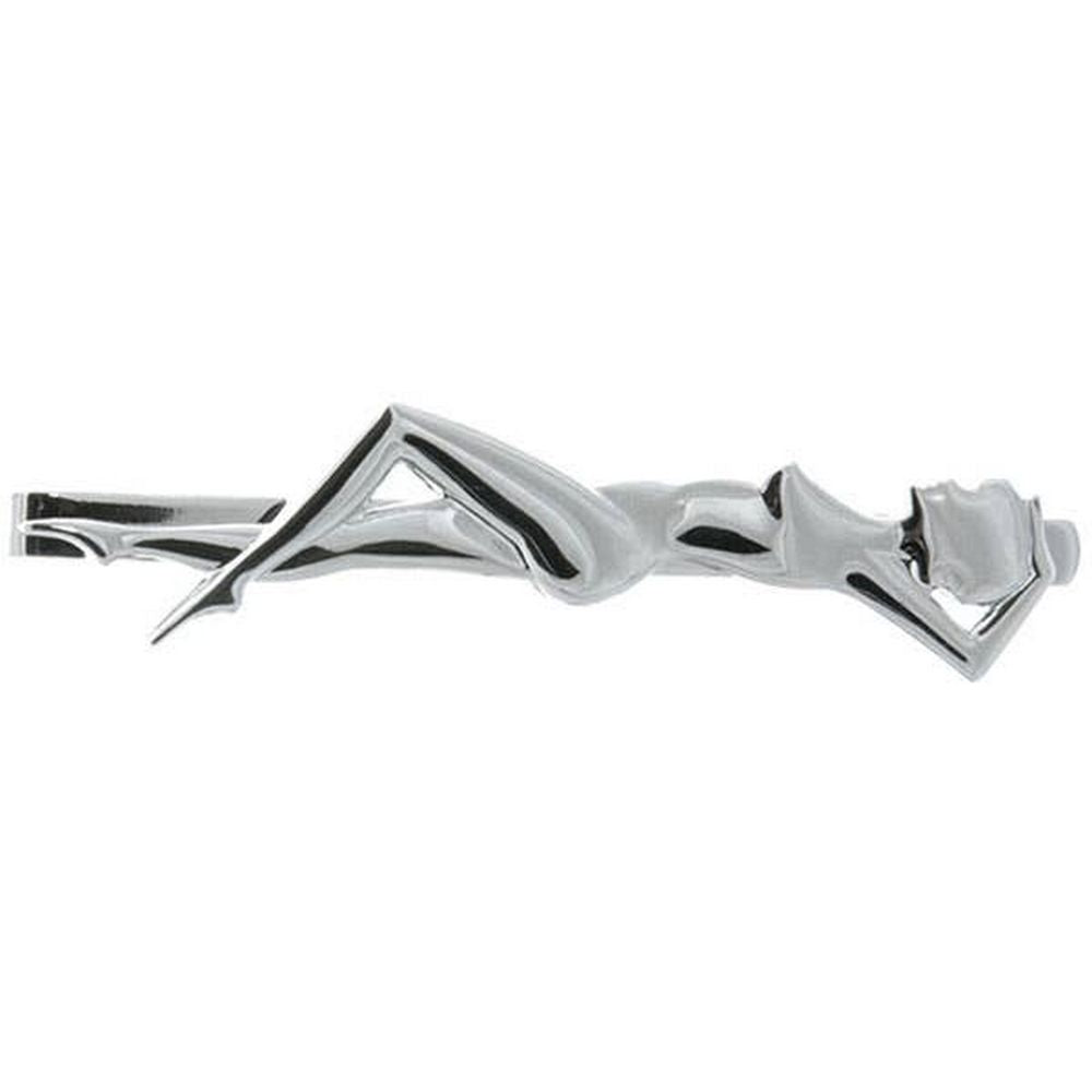 Sexy Lady Rhodium Tie Slide - UK Slipsenål - Slipsenål fra David Aster Collection hos The Prince Webshop