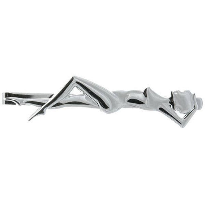 Sexy Lady Rhodium Tie Slide - UK Slipsenål - Slipsenål fra David Aster Collection hos The Prince Webshop