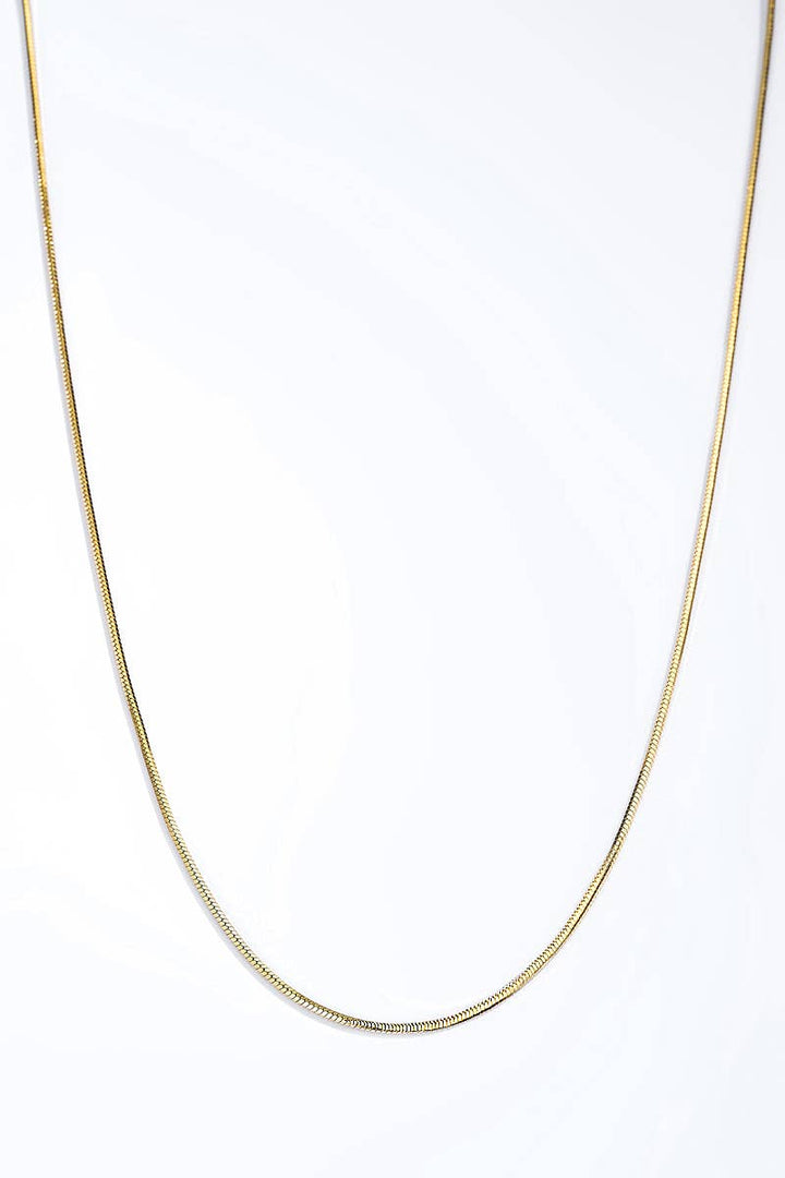 Tynd Halskæde 40 cm i rustfrit stål - Sølv eller Guld