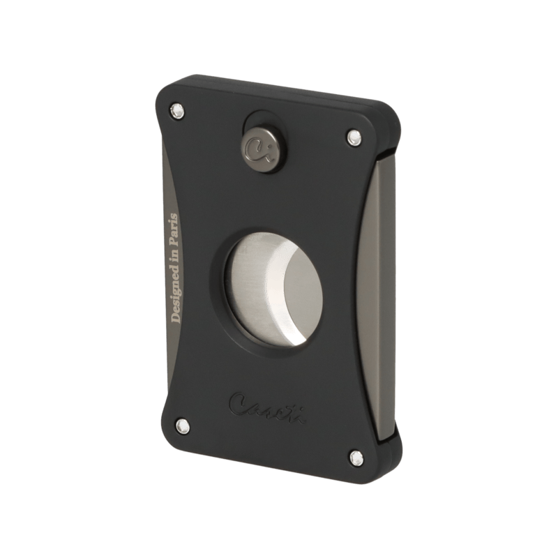 CASETI Cigar Cutter Ring 54 - Mat Sort / Antracit
