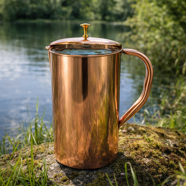 Ren kobberkande glat med låg ± 2 liter (750 g)