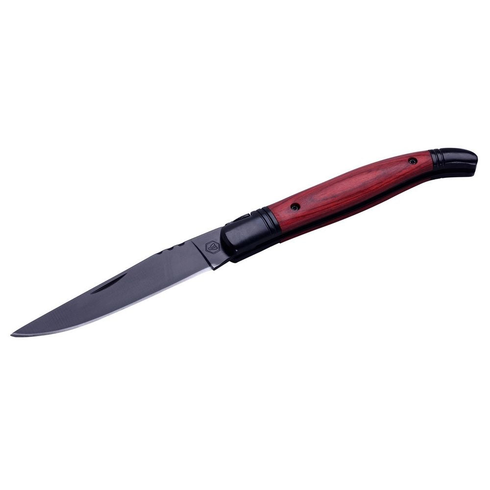 Laguiole Rosewood Lommekniv med Sort Blad - Gave Ide fra Laguiole hos The Prince Webshop