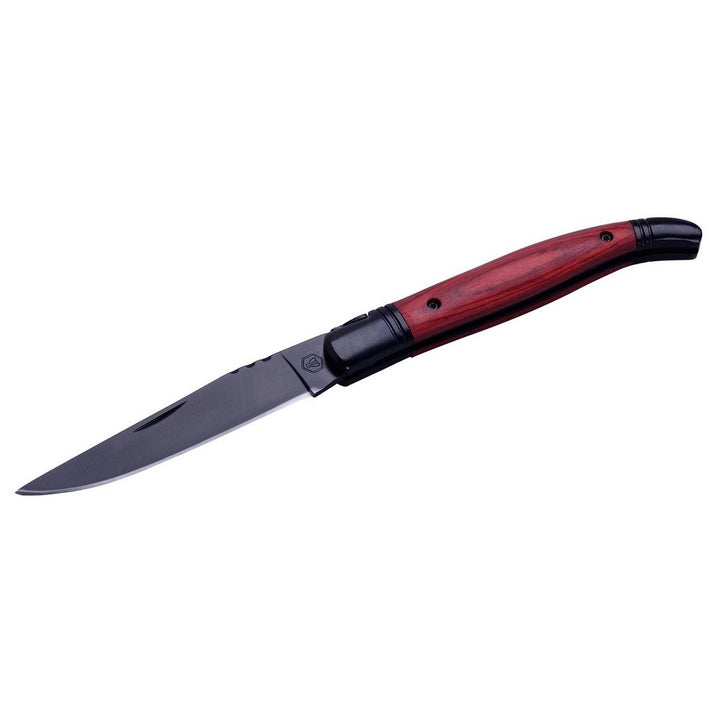 Laguiole Rosewood Lommekniv med Sort Blad - Gave Ide fra Laguiole hos The Prince Webshop