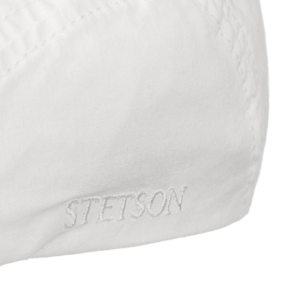 Stetson Ivy Cap Delave Organic Cotton - Offwhite Letvægt - Flat Cap fra Stetson hos The Prince Webshop